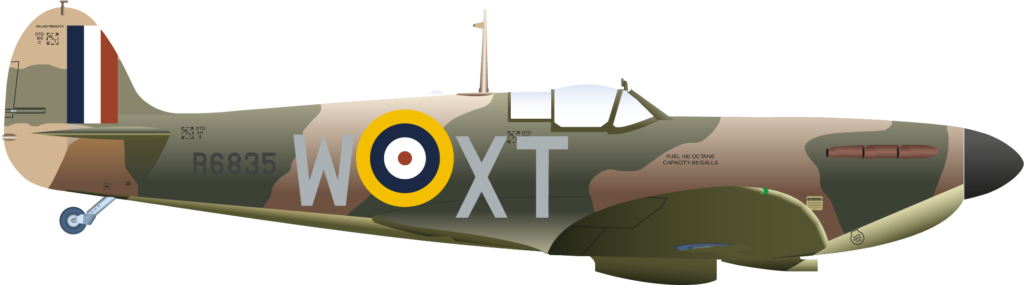 Spitfire Mk1 R6835 Brian Carbury Right