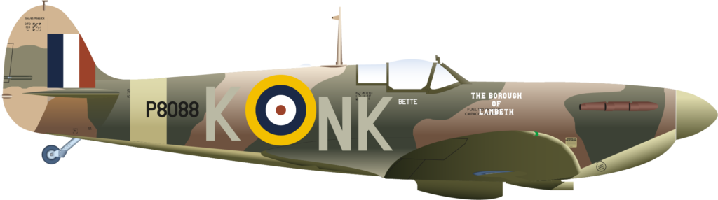 Spitfire Mk2a P8088 Borough of Lambeth Right