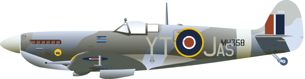 Spitfire Mk9 MH358 James Storrar Left