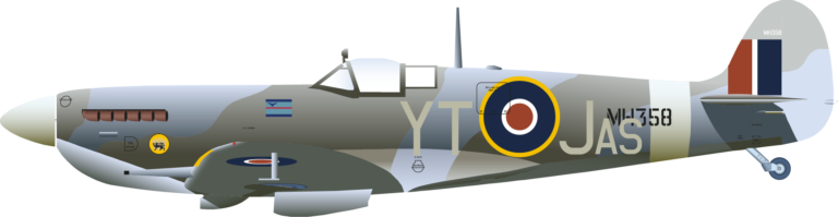 Spitfire Mk9 MH358 James Storrar Left