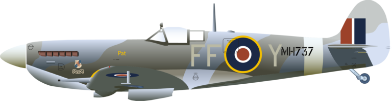 Spitfire Mk9 MH737 V J Sumpter Left