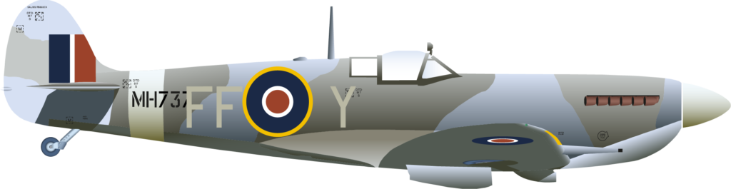 Spitfire Mk9 MH737 V J Sumpter Right
