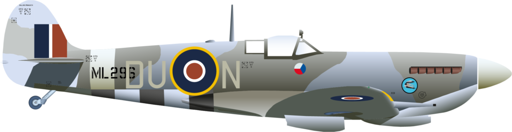 Spitfire Mk9 ML296 Otto Smik Right