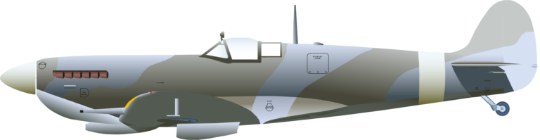 Spitfire Mk9 Technical Stencils Left