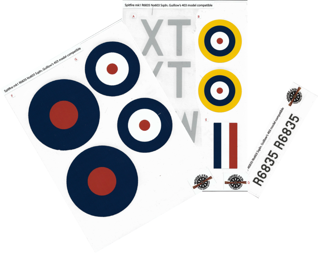 Spitfire Mk1 R6835 Brian Carbury Print