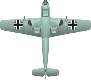 Bf 109E Otto Bertram Bottom