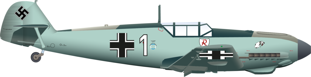 Bf-109E Otto Bertram Left