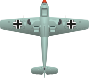 Bf-109E 2./JG 26 Red 16 Fritz Losigkeit Bottom