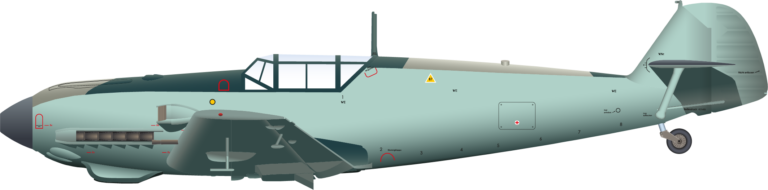 Bf-109E Technical Stencils Right