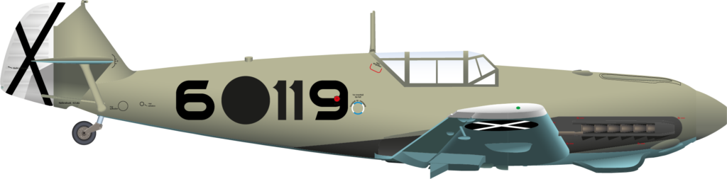 Bf 109-E 1.J 88 Siebelt Reents Right