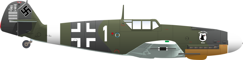 Bf109-G JG77 Wolf Dieter Huy Right