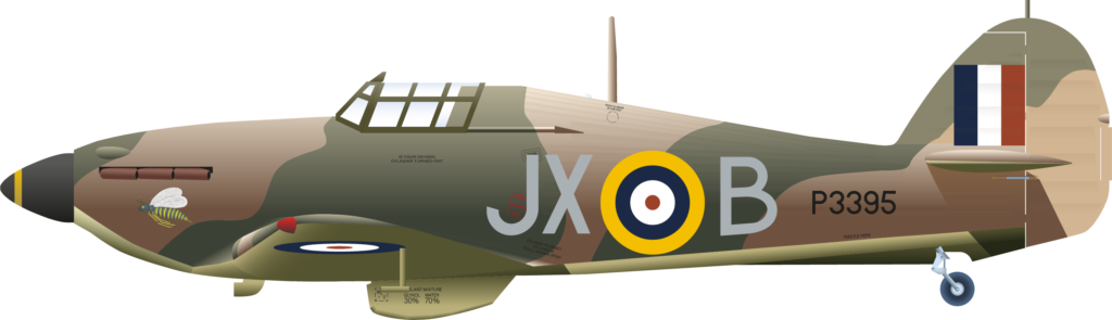 Hurricane mk1 P3395 Arthur Clowes left #2