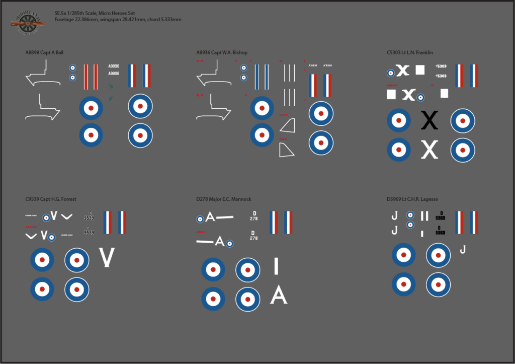285th & 300th scale sets - Moorland Scale Model Decals