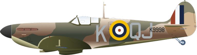 Spitfire Mk1 K9998 No92 Sqdn Geoffrey Wellum Left